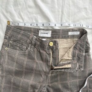 Frame Denim Plaid Bootcut